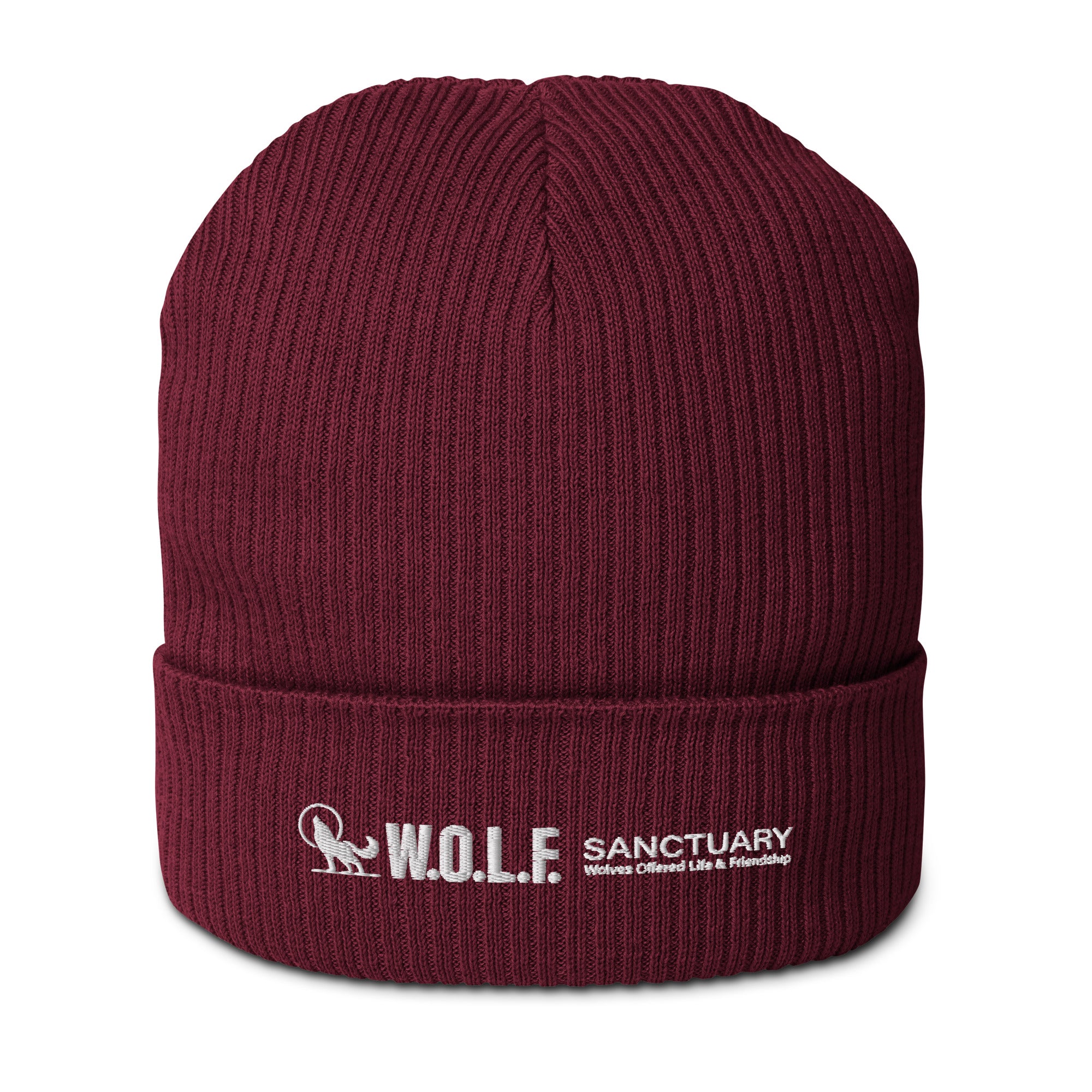 W.O.L.F. Sanctuary Organic Ribbed Beanie